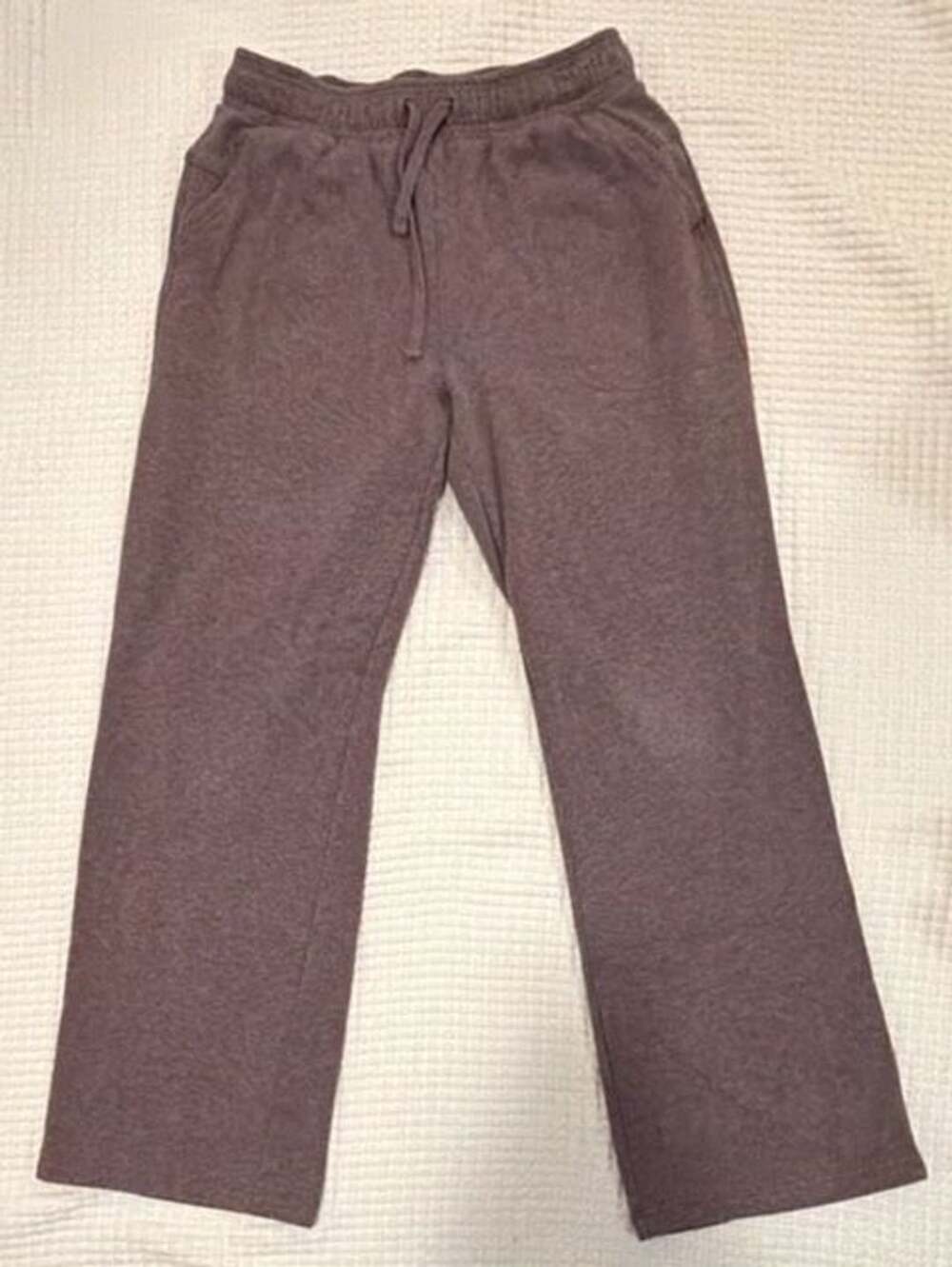 Duluth Trading Co. Women's Purple Brushed Fleece Drawstring Lounge Pants Size S